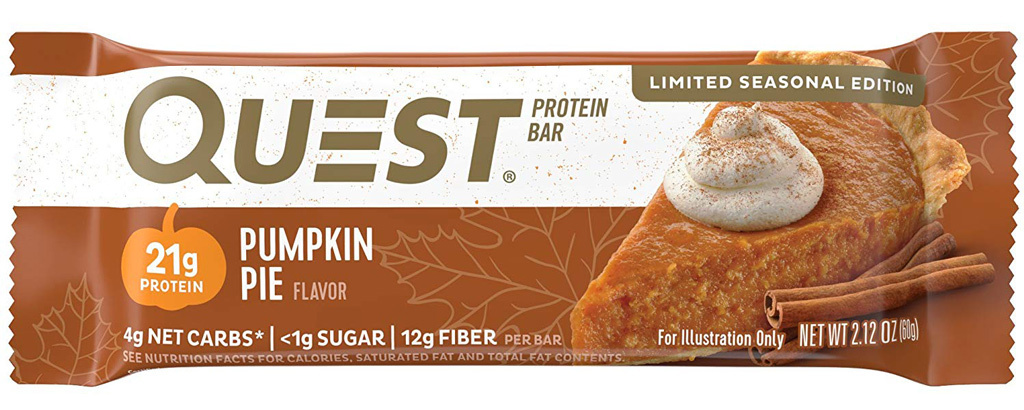 Pumpkin pie Quest bar