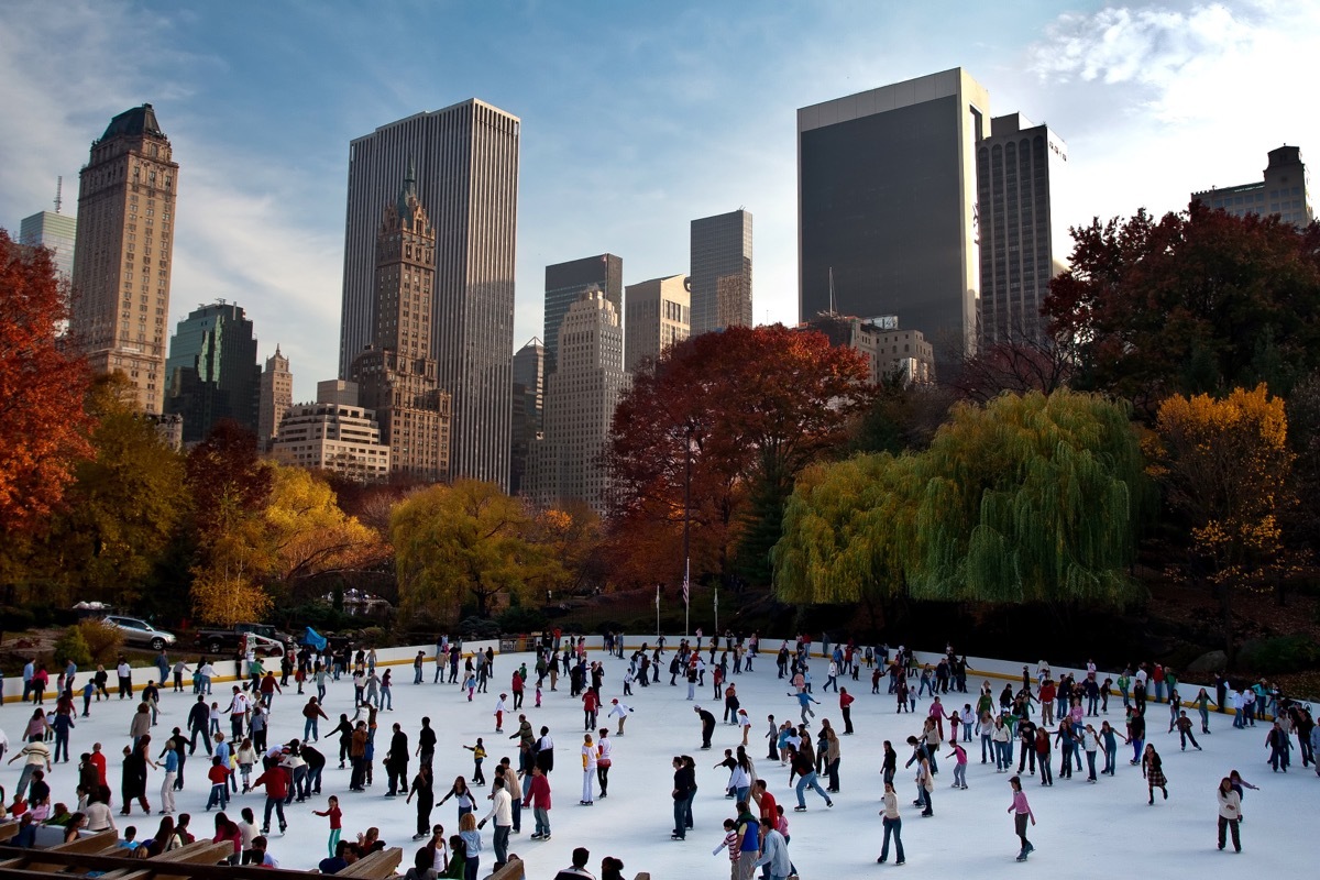 Skating in Central Park