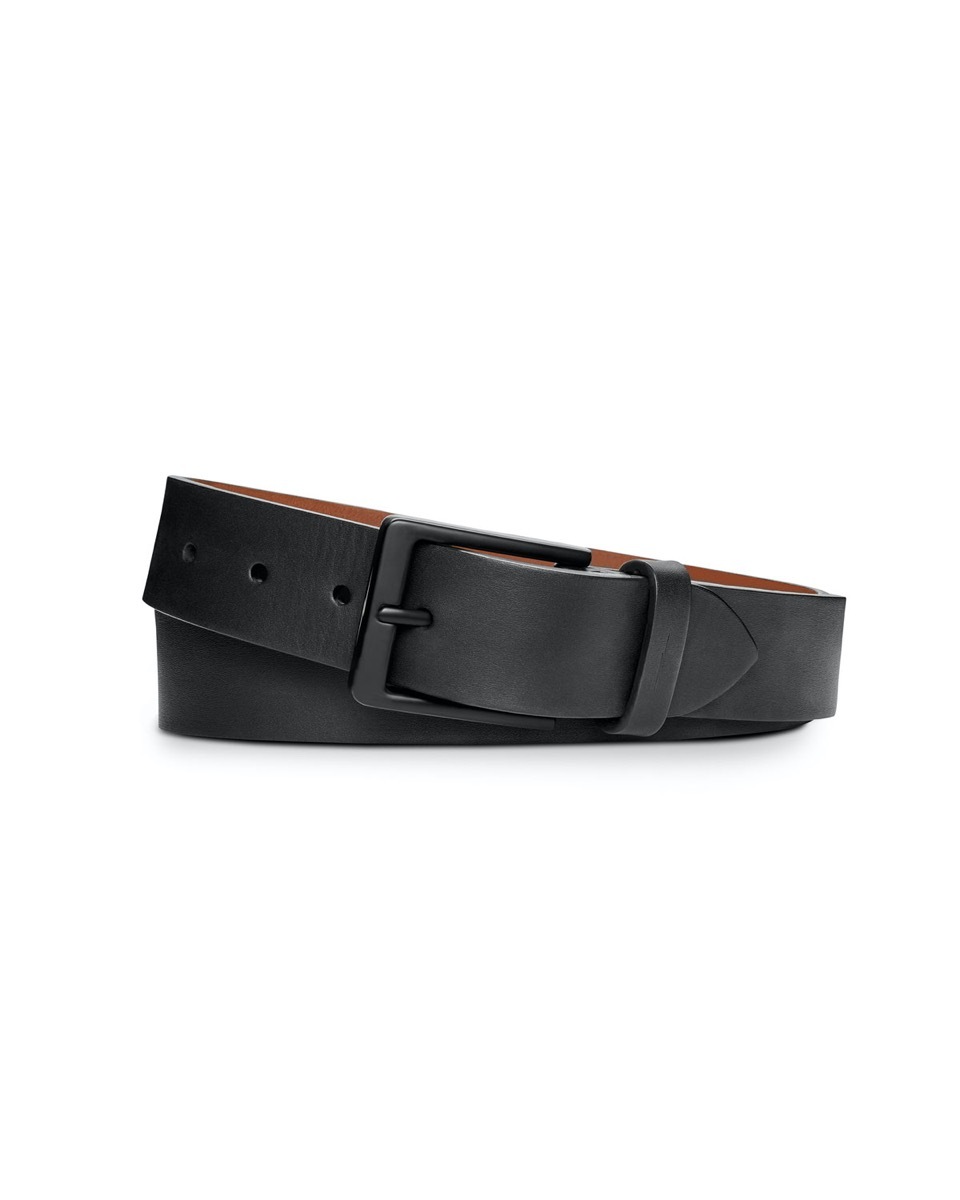 black leather belt