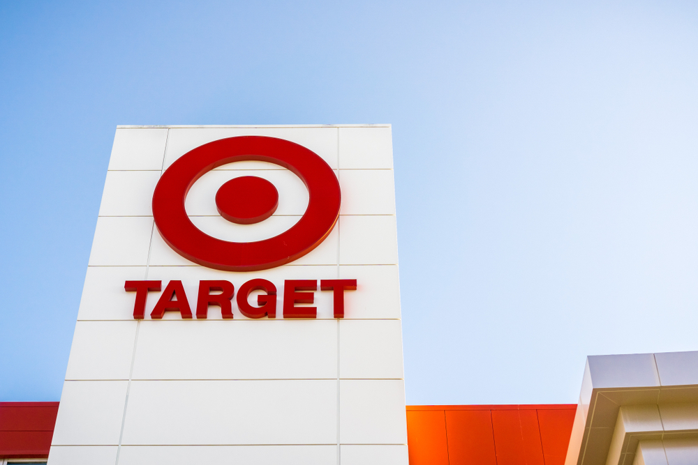 The exterior sign at a Target store