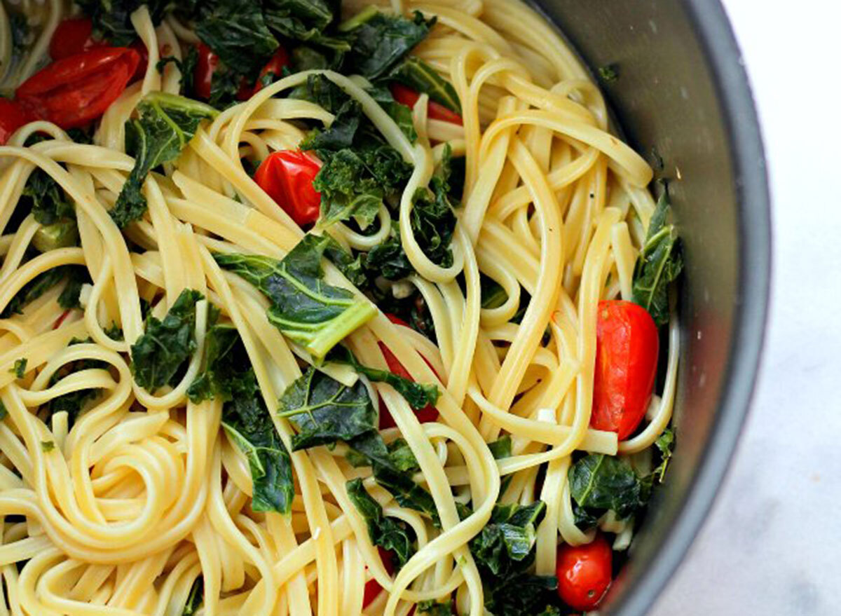 kale and feta pasta