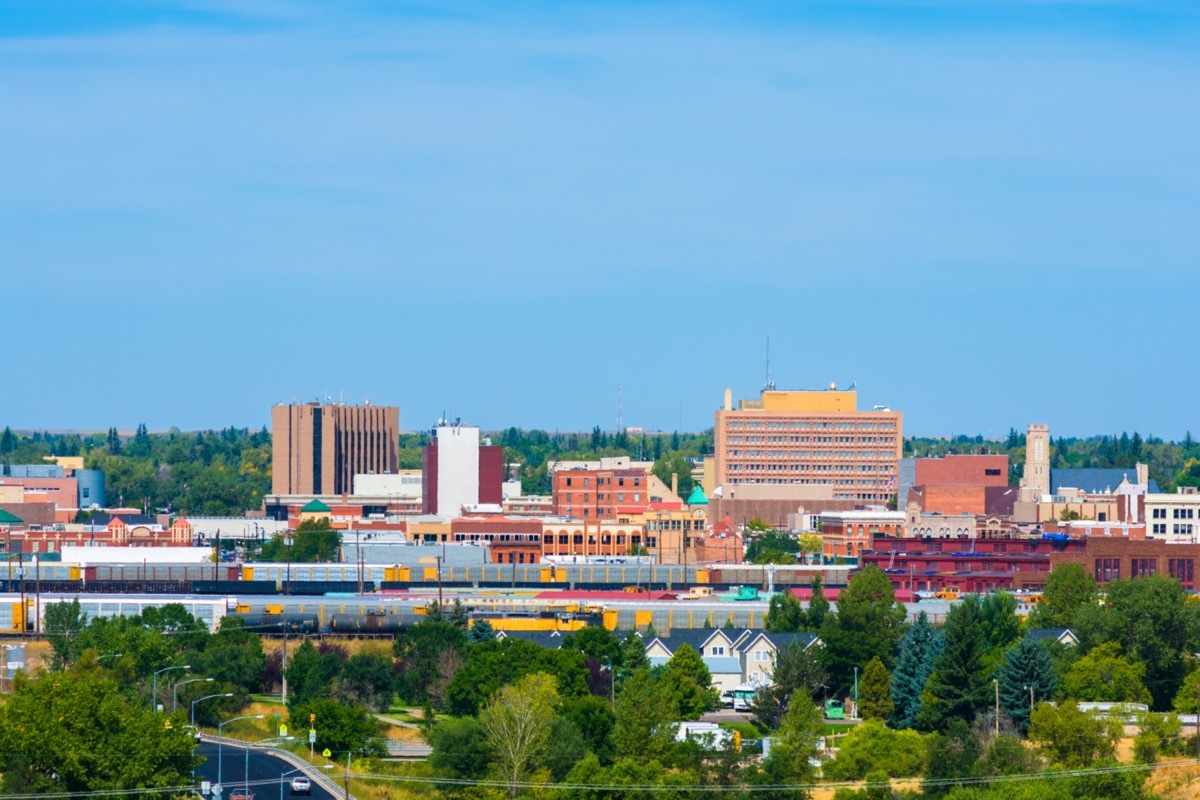 city skyline of downtown Cheyenne, Wyoming