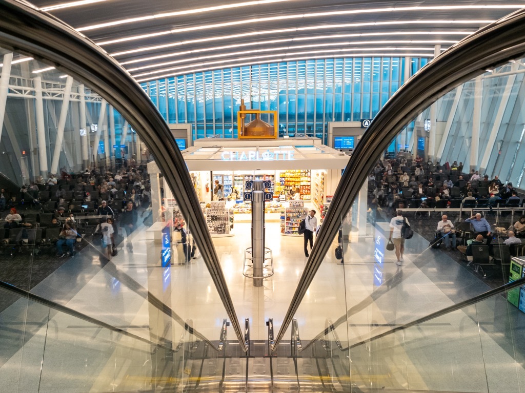 interior of charlotte douglas international 