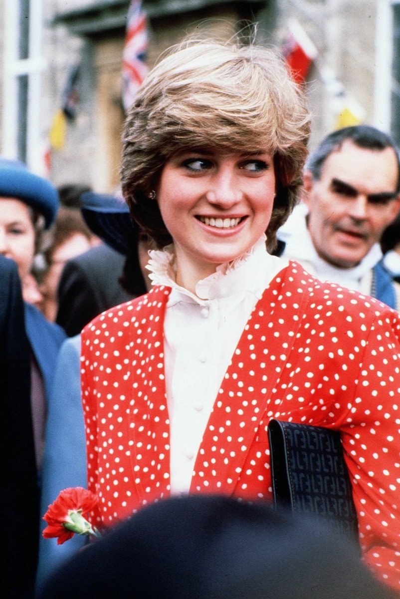 Princess Diana in Red polka dot blazer in 1981, secrets you didn't know