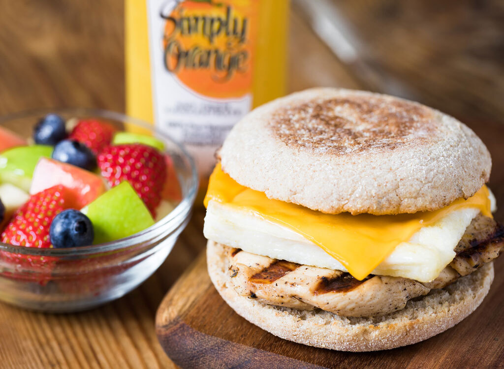 Chick fil a grilled chicken egg white sandwich fruit