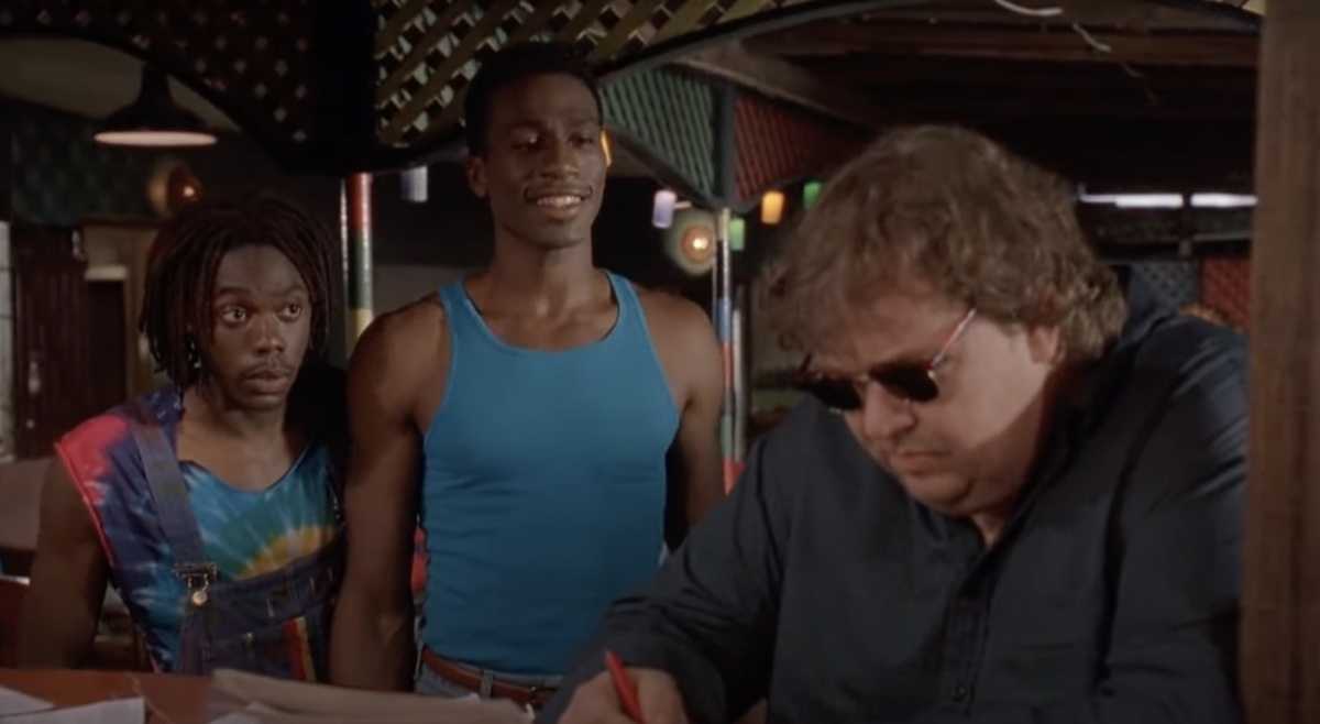 Doug E. Doug, Leon, and John Candy in Cool Runnings