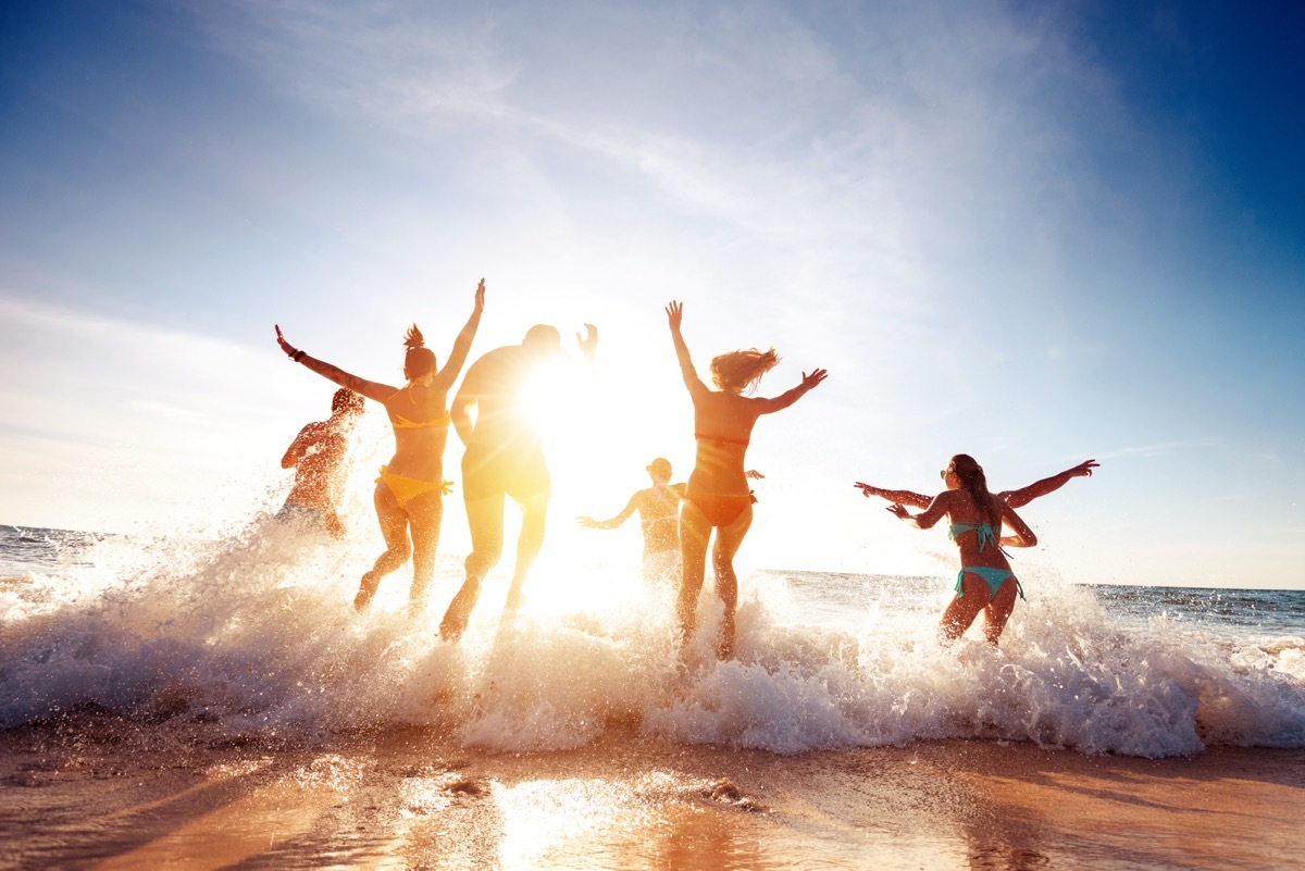 People at the beach