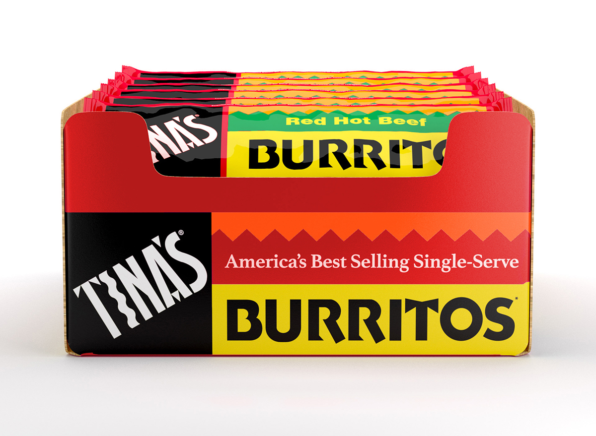 box of tinas frozen burritos