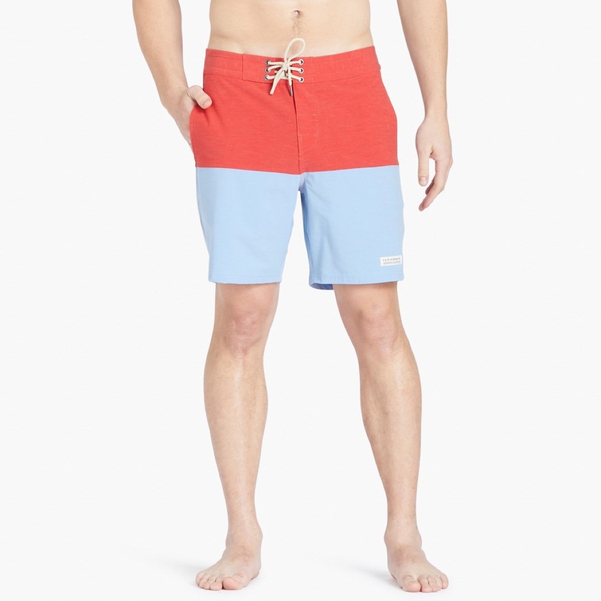 fair harbor red jupiter nautilus boardshort