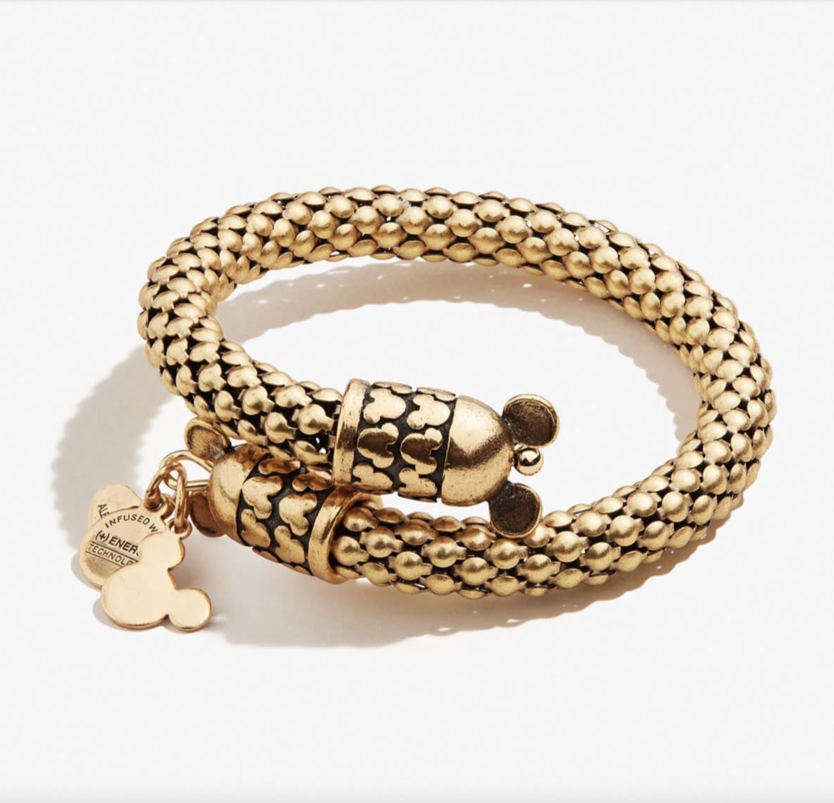 Mickey Mouse gold wrap bracelet