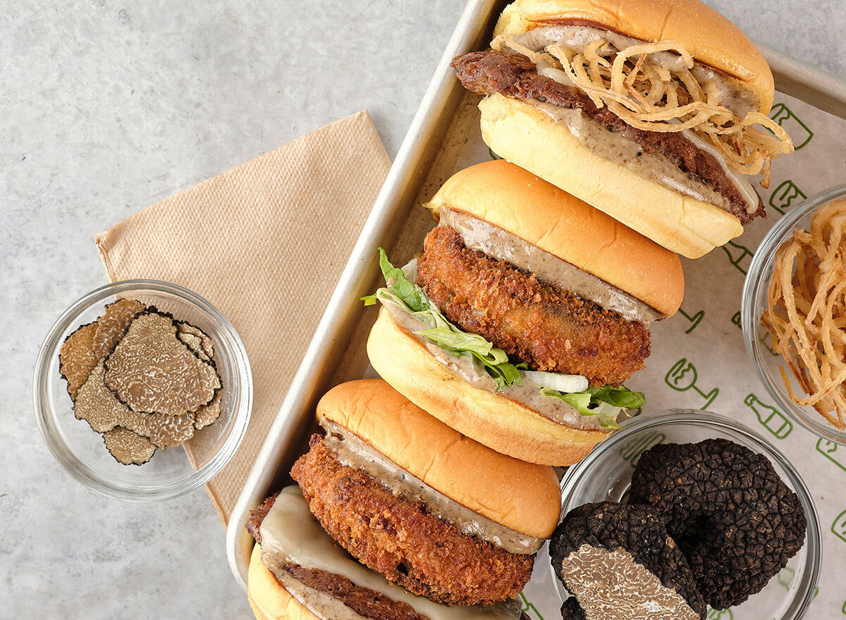 shake shack black truffle burgers