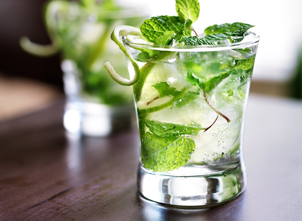 mojito in glass