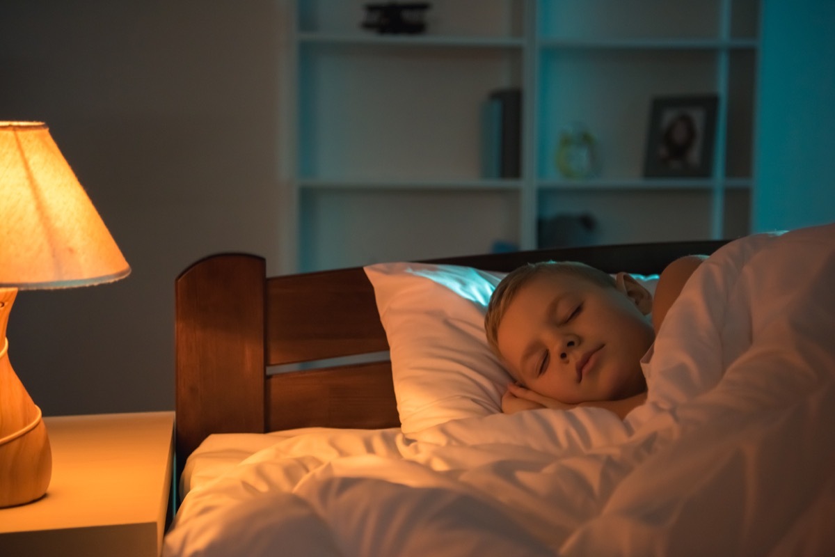 Little Boy Sleeping with the Lights On Childhood Habits that Affect Adult Health