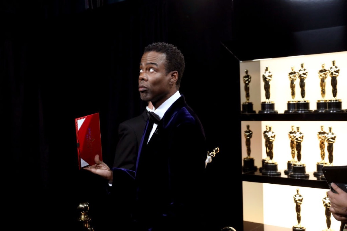 chris rock backstage the oscars