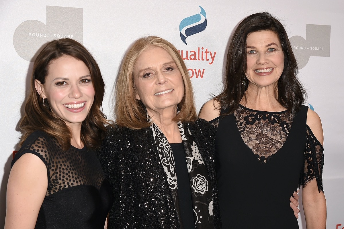 Bethany Joy Lenz, Gloria Steinem, and Daphne Zuniga in 2016