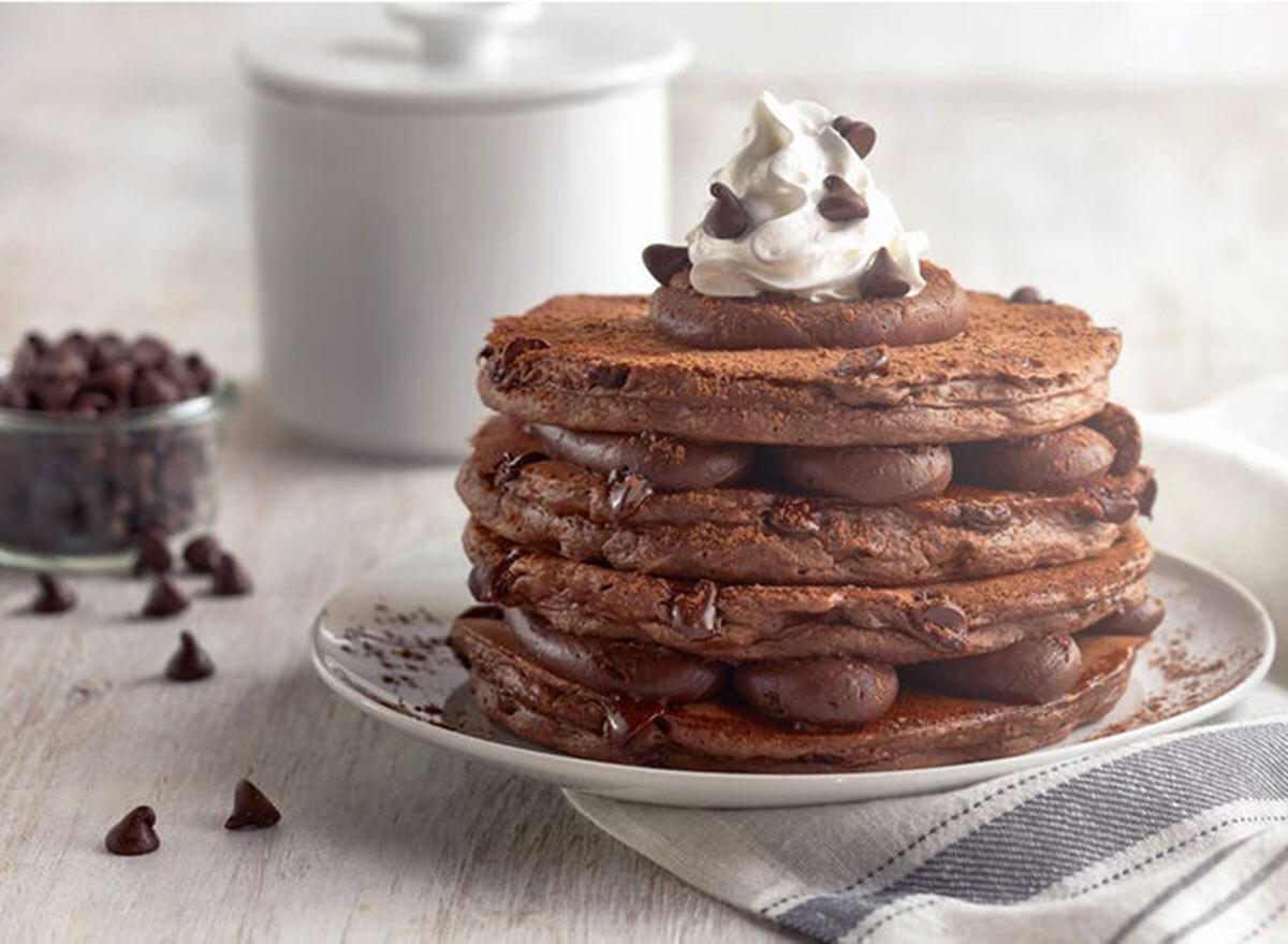 Belgian chocolate pancakes