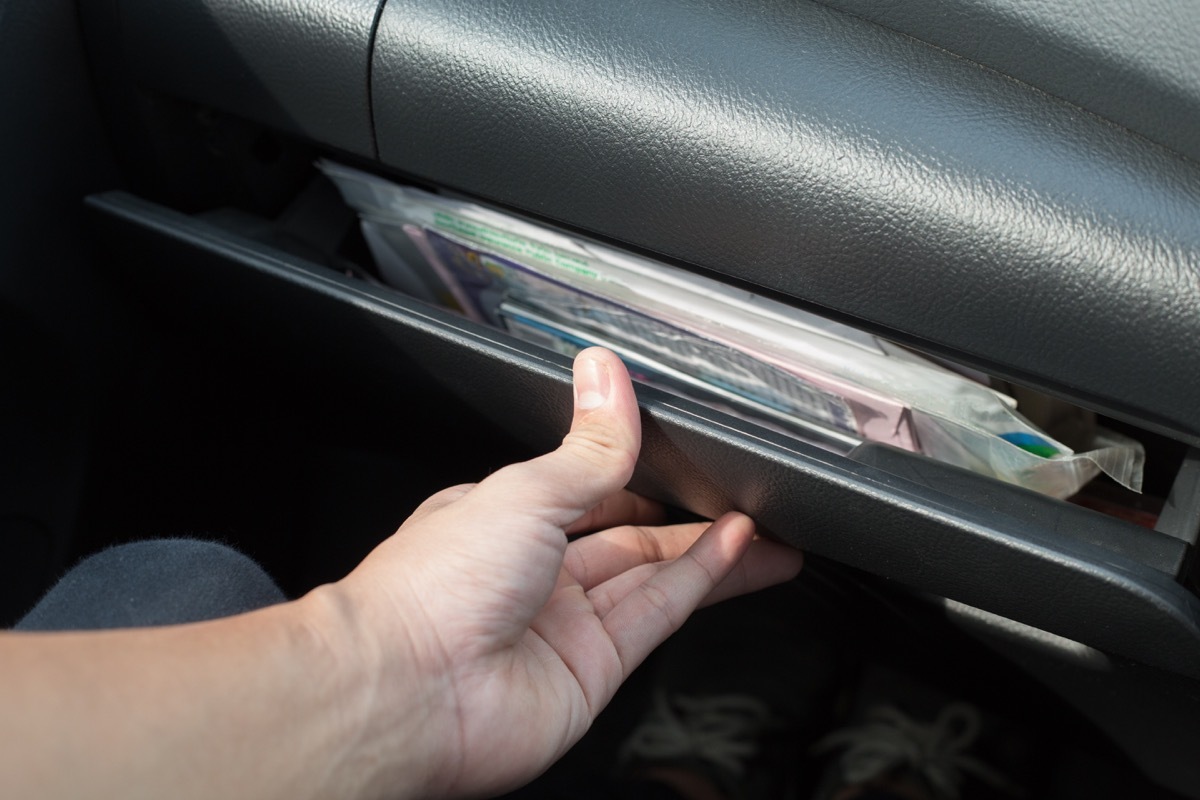 glove compartment car registration