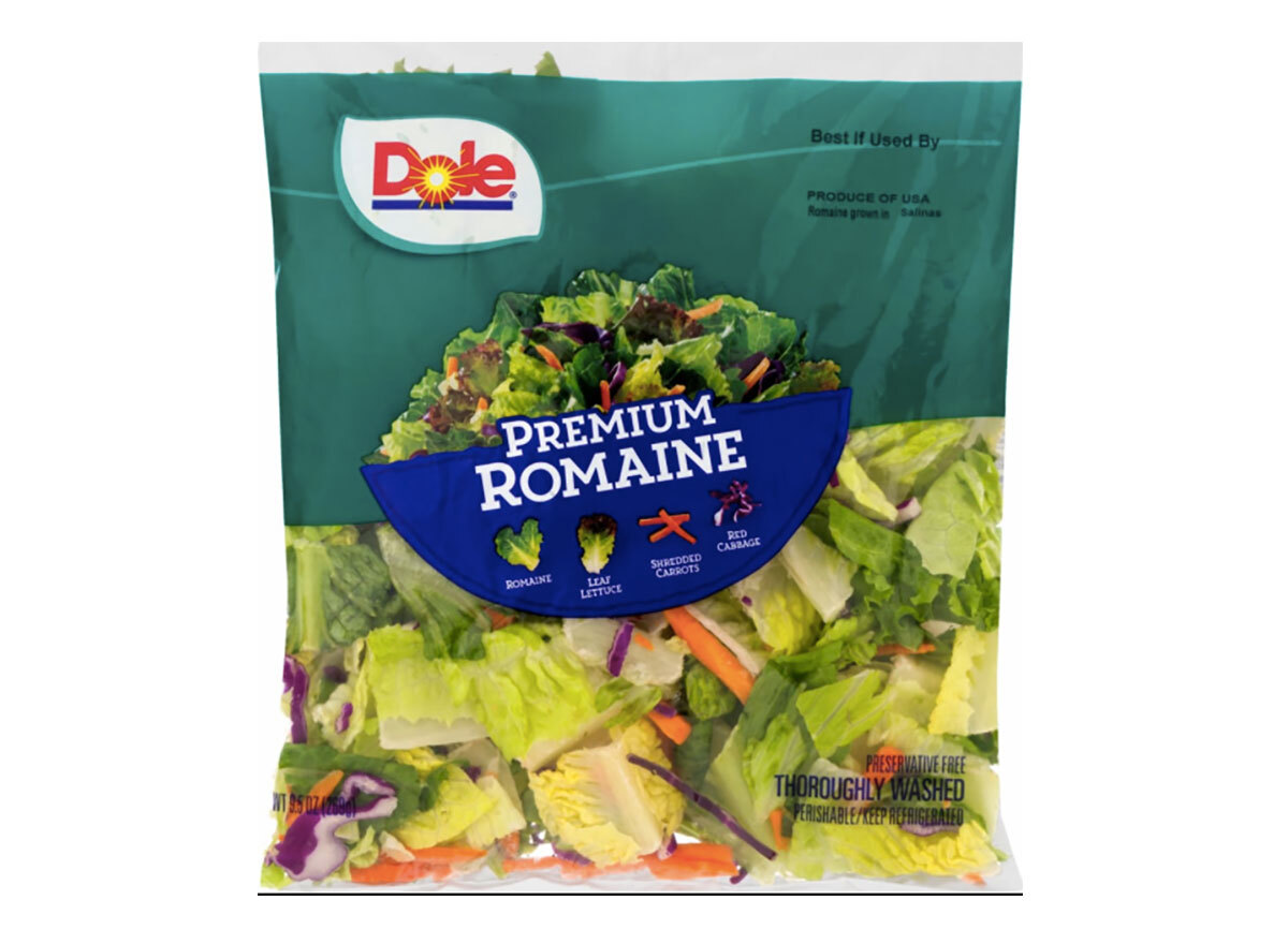 bag of dole romaine lettuce