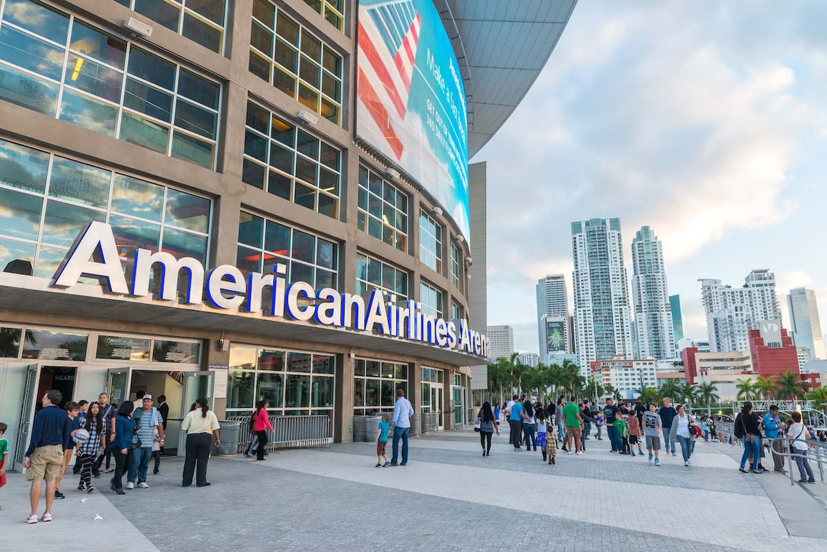 American Airlines arena in Miami