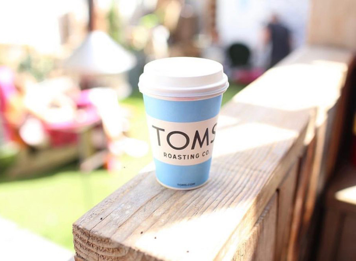 cup of coffee at toms in los angeles