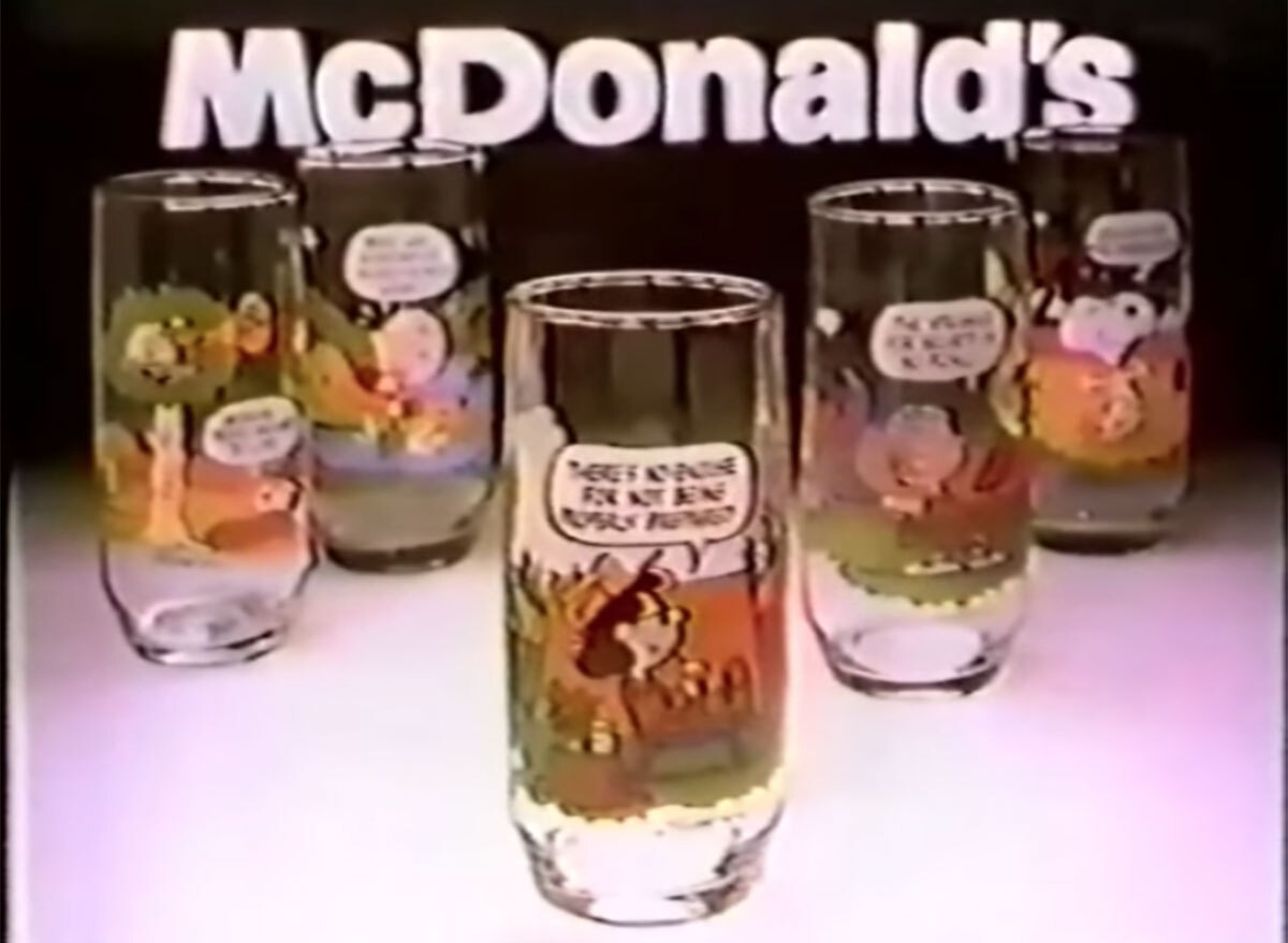 Mcdonalds snoopy glasses