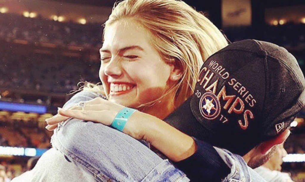 Instagram shot of Justin Verlander and Kate Upton at the World Series.