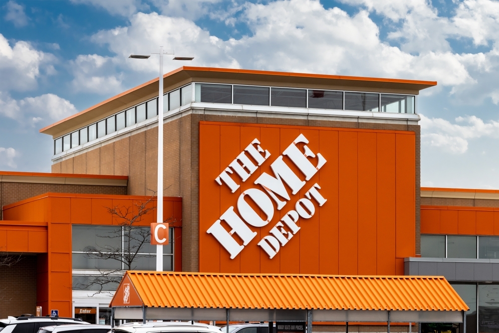 A Home Depot storefront exterior