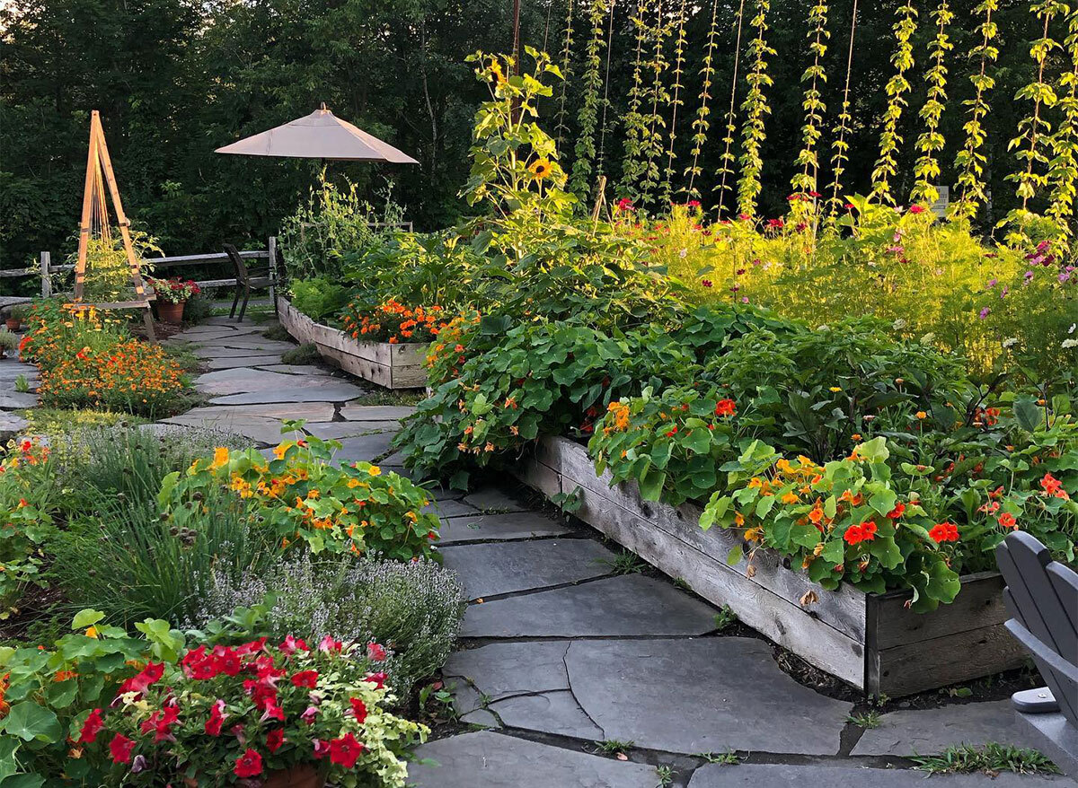 garden at idletyme brewing company vermont