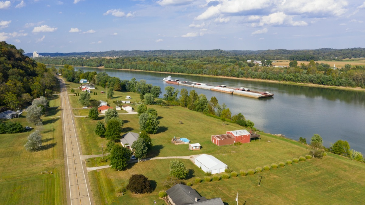 aerial view of gallipolis ohio