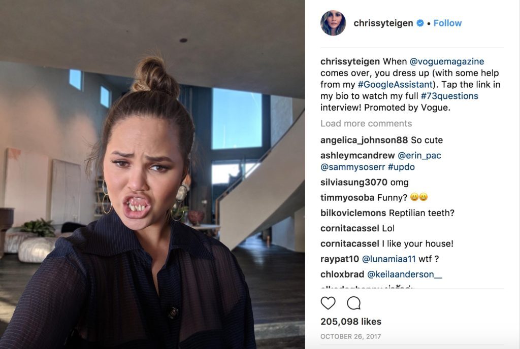 Chrissy Teigen funniest celebrity photos