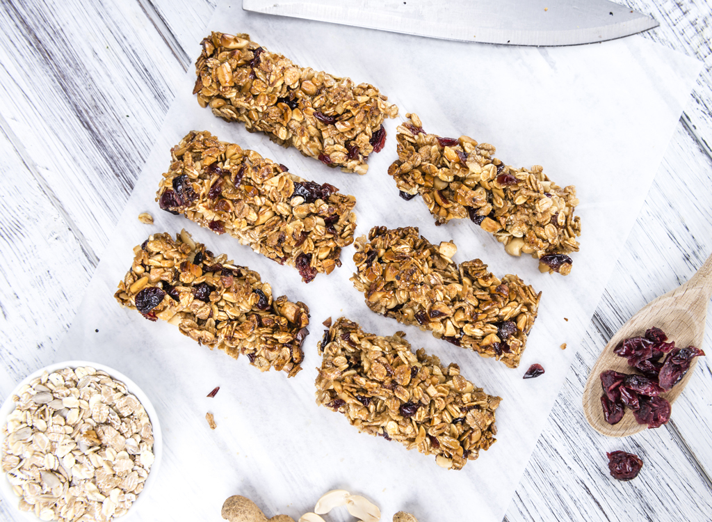 Homemade granola bars