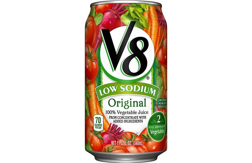 v8 vegetable juice low sodium