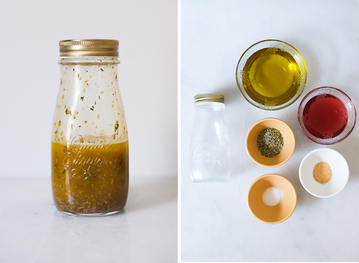 greek vinaigrette with ingredients