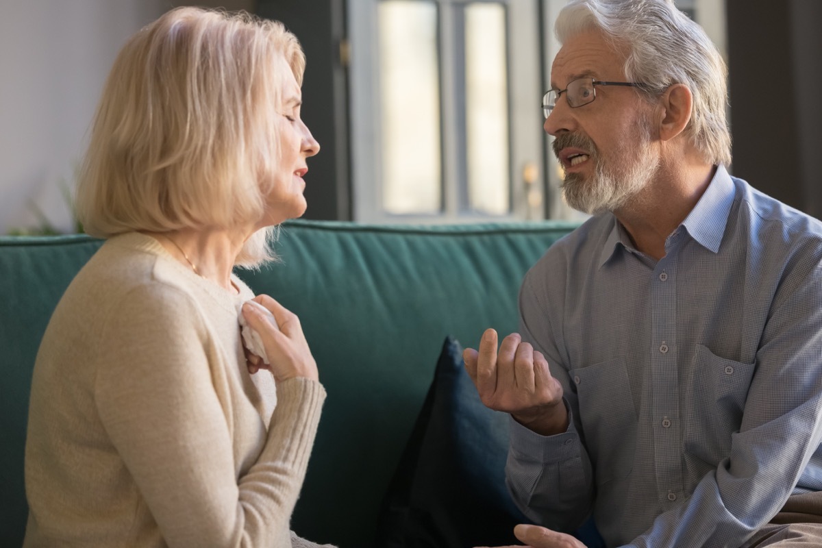 Couple having a disagreement