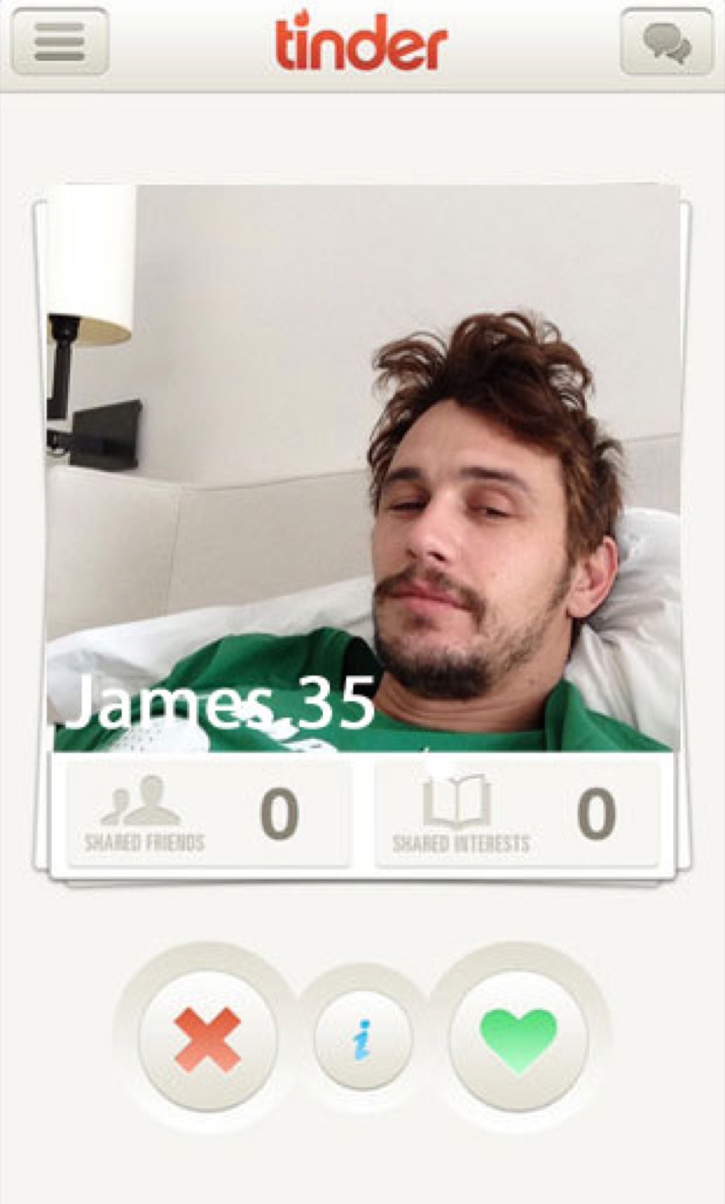 james franco tinder