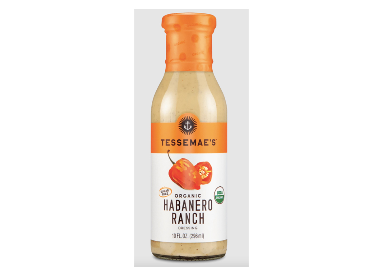 bottle of tessemaes habanero ranch