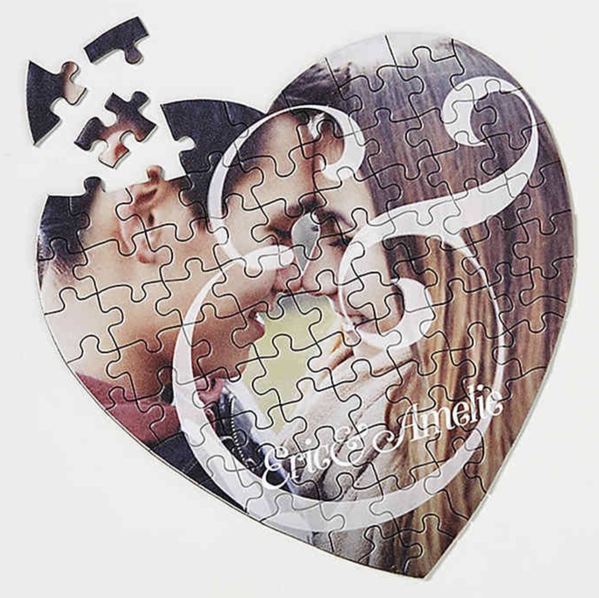 Personalized puzzle of a couple