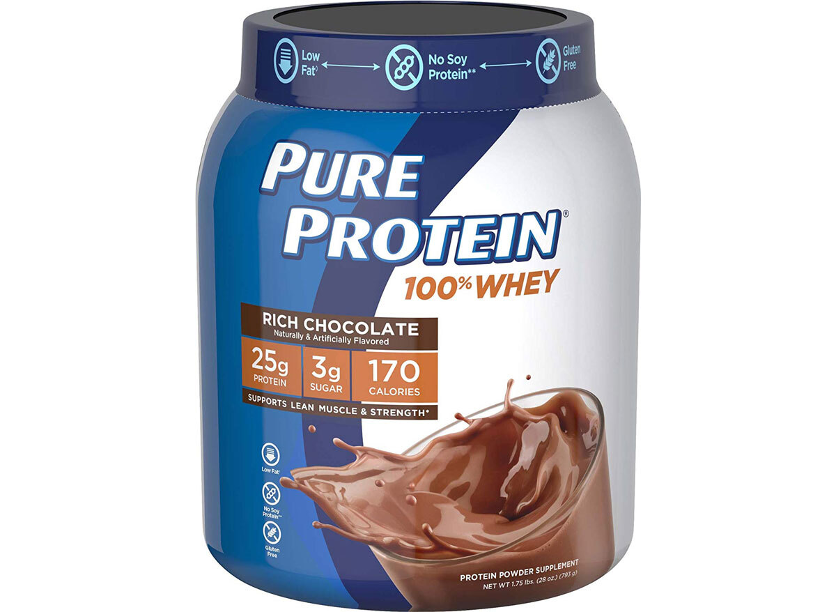 Pure protein powder whey chocolate flavor