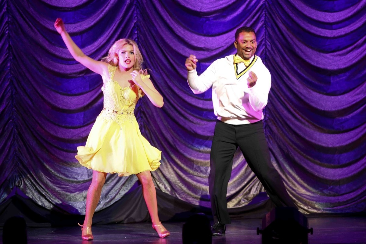 Whitney Caron and Alfonso Ribeiro performing on the 