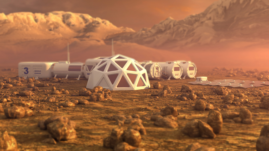 Mars Colony Life in 100 Years