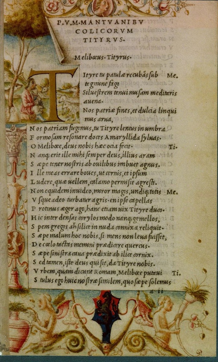 a printed page of ancient roman poet virgil, ancient rome facts