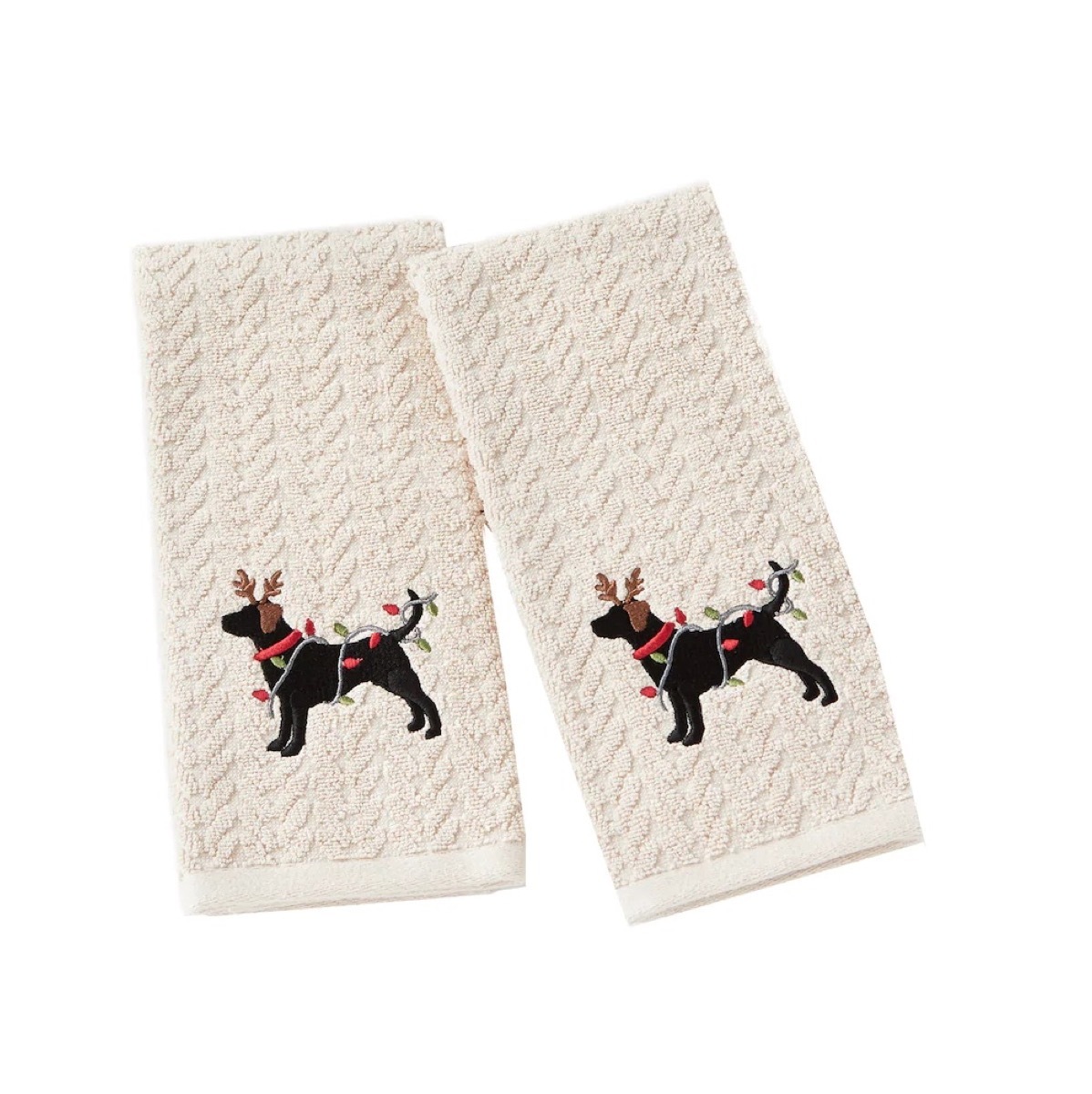 Christmas dog towels from Kohl's