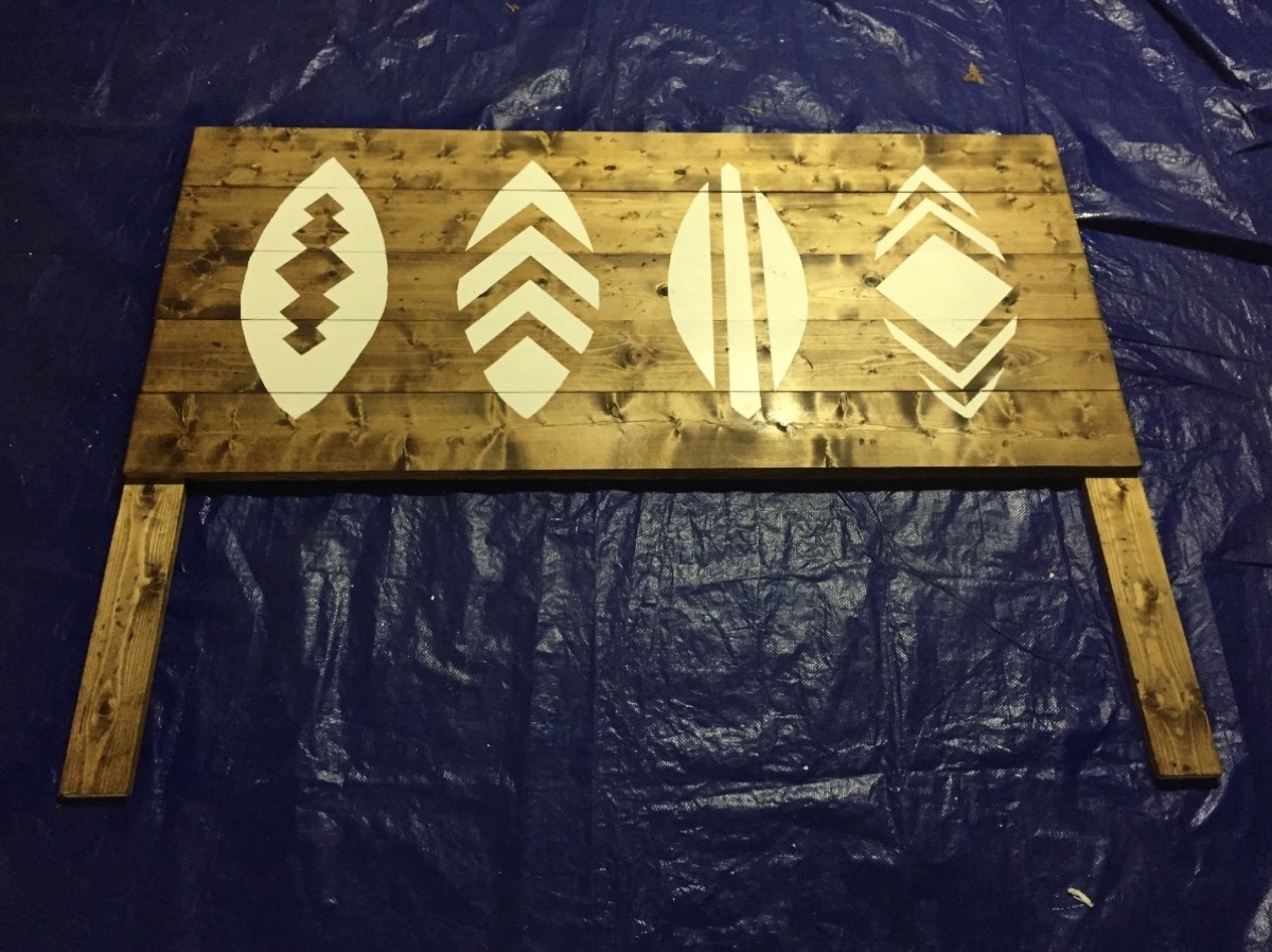 surf board headboard