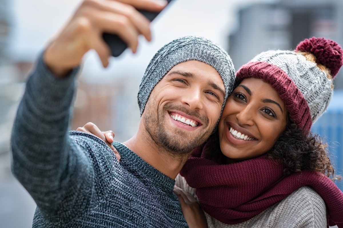 Couple taking a picture