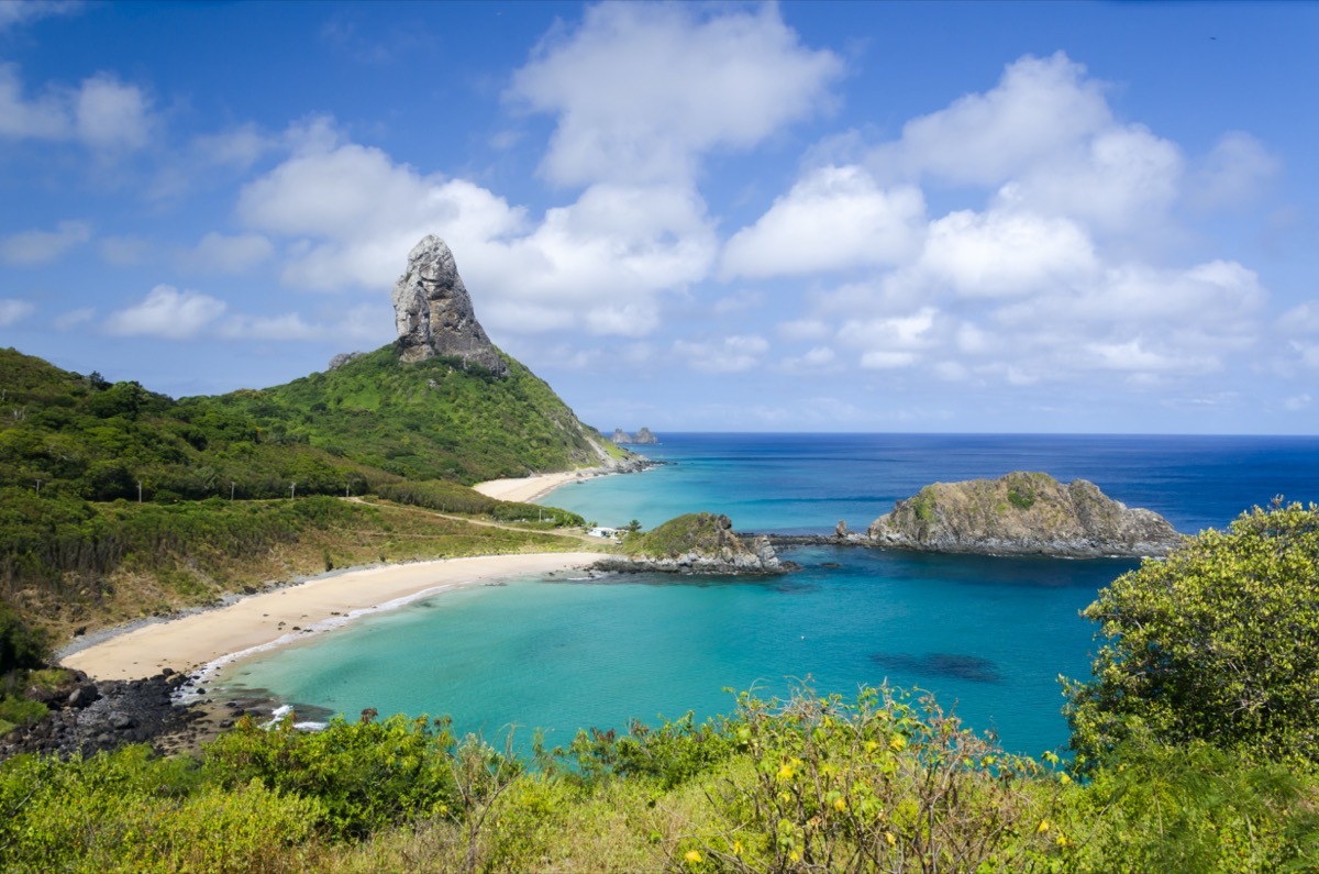 aerial view of Fernando de Noronha