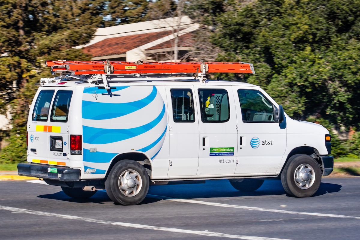 AT&T van