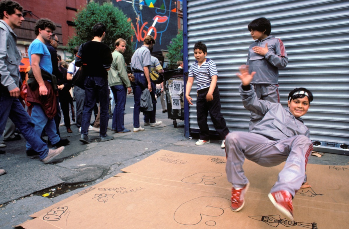 1980s breakdancers in the east village in nyc