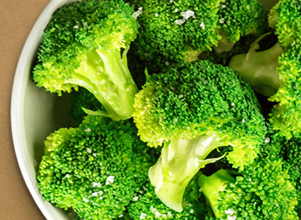 Steamed broccoli