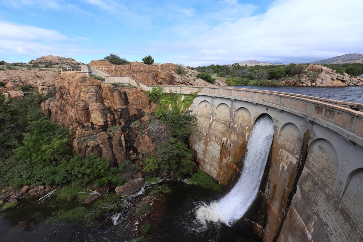 quanah parker dam, wichita refuge, oklahoma