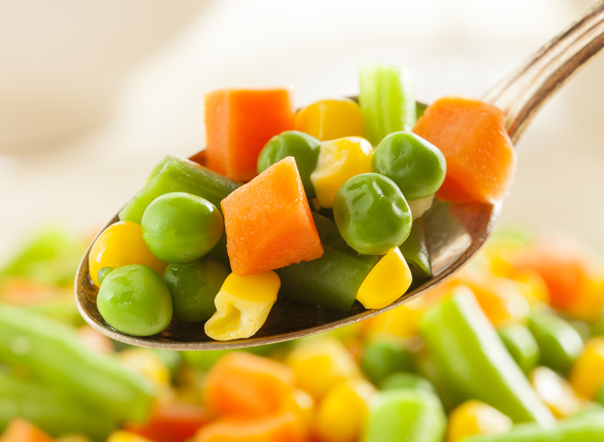 Boiled vegetables